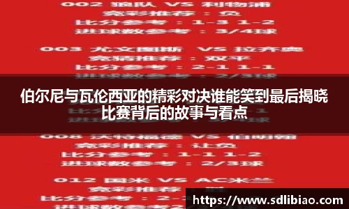 伯尔尼与瓦伦西亚的精彩对决谁能笑到最后揭晓比赛背后的故事与看点